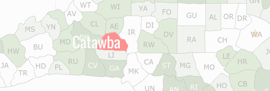 Catawba County Map