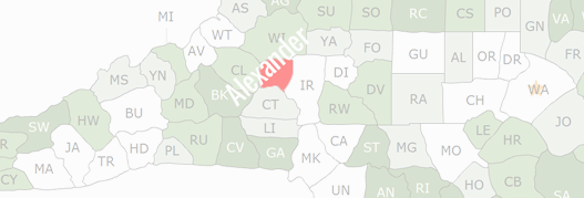 Alexander County Map