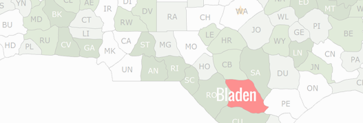 Bladen County Map
