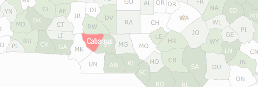 Cabarrus County Map