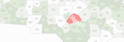 Harnett County Map