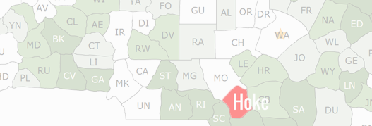 Hoke County Map