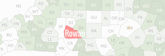 Rowan County Map